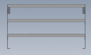Preview: Außentreppe / Stahltreppe mit 3 Stufen zur Wandmontage