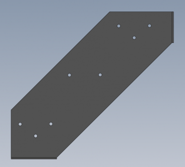 Preview: Außentreppe / Stahltreppe mit 3 Stufen zur Wandmontage