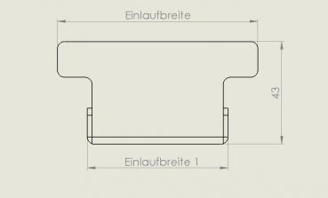 Preview: Endstück, Abdeckplatte E2, für Drainagerinne 90mm, 120mm, 140mm  und 190mm