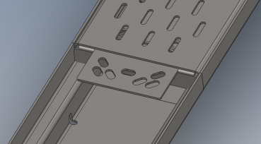 Verbindungsblech Schlitzrost für Drainagerinne H1 für Einlaufbreite 90mm, 120mm, 140 und 190mm