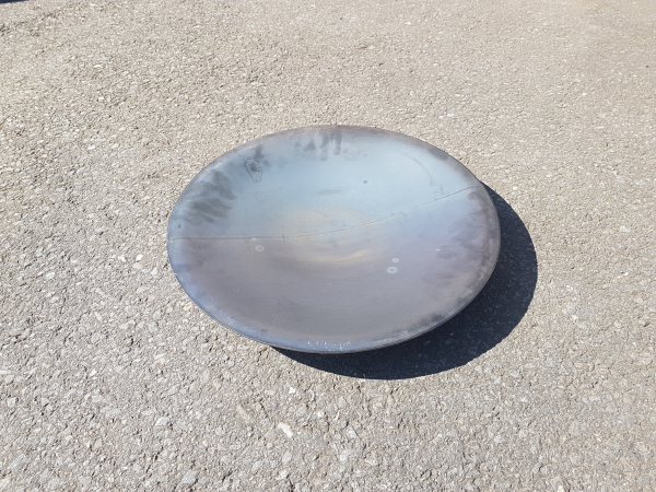 Edelrost Schale D50cm mit Standkugeln Gartendekoration Pflanzschale Feuerschale