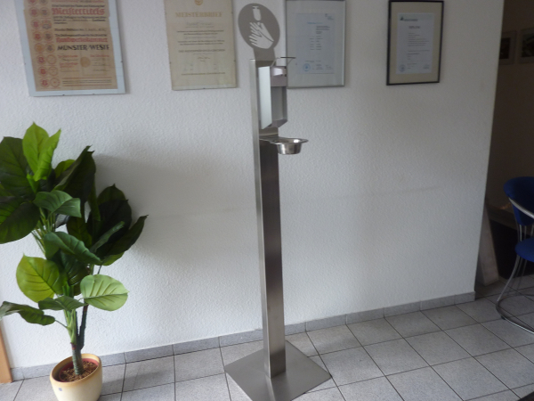 D-20000-V03 Desinfektionsständer mit Desinfektionsmittelspender