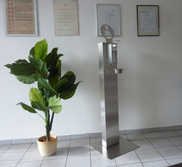 D-20000-V01 Desinfektionsständer mit Desinfektionsmittelspender