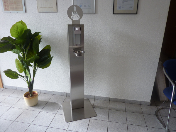 D-20000-V01 Desinfektionsständer mit Desinfektionsmittelspender