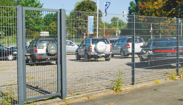 Zaunanlage Doppelstabmattenzaun Industriezaun Zaun 5m 1230mm Feuerverzinkt 