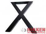 Tischgestell Tischuntergestell in X-Form aus Metall