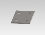 Fußplatte Ankerplatte Stahlplatte Eisenplatte Bodenplatte 80 bis 300 mm gelocht